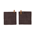 Pannenlap Velmar - Dark Grey - 20x20 cm (set van 2)