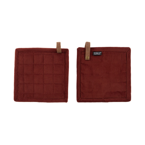 Pannenlap Velmar - Mahogany - 20x20 cm (set van 2)
