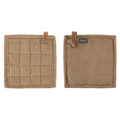 Pannenlap Velmar - Taupe - 20x20 cm (set van 2)