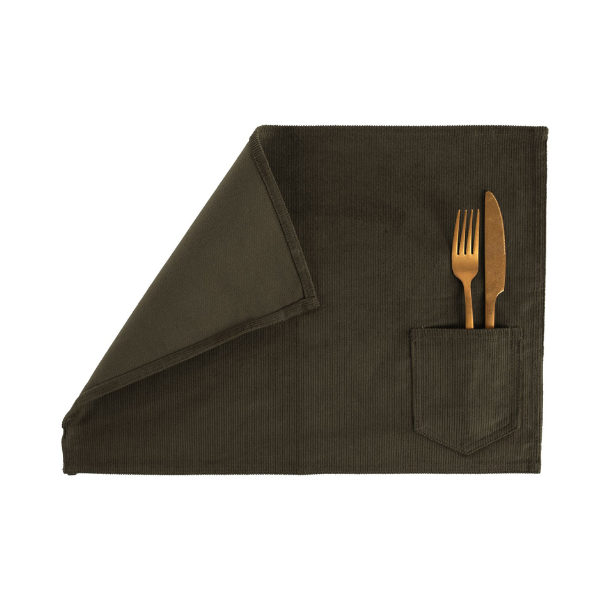 Placemat Velmar - Olive Green - 33x45 cm