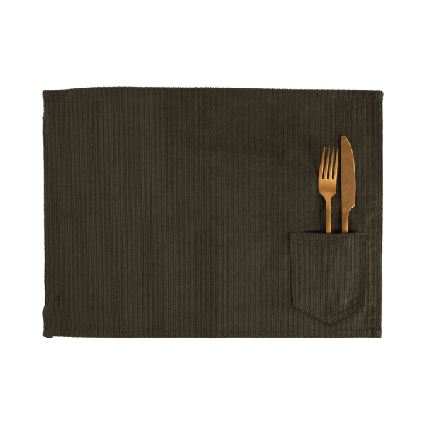 Placemat Velmar - Olive Green - 33x45 cm
