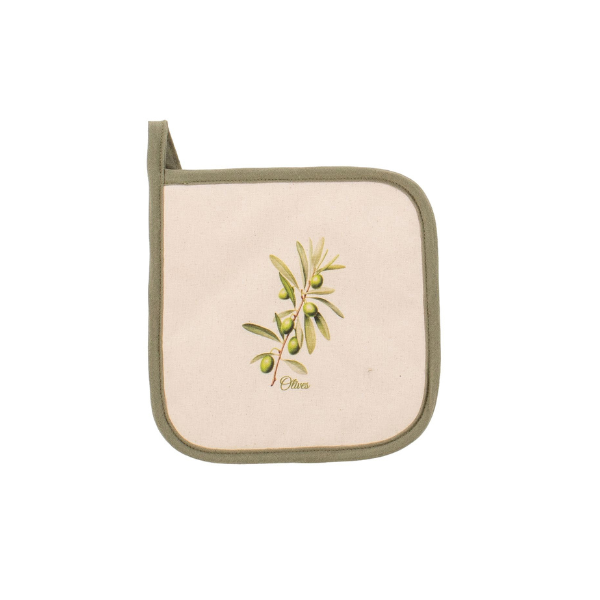 Pannenlap Viva - Olive - 20x20 cm (set van 2)
