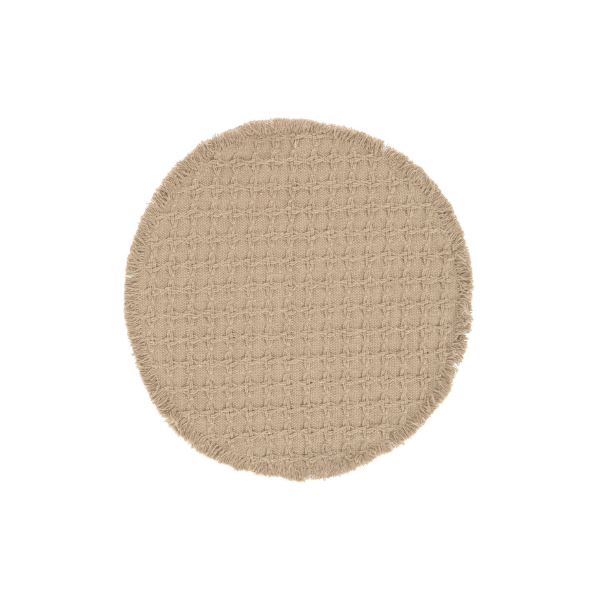 Placemat Yuna - Sand - Dia 38 cm