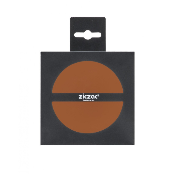 Glasonderzetters Togo - Caramel - Dia 10 cm (4 stuks)
