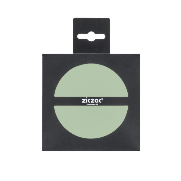 Glasonderzetters Togo - Green - Dia 10 cm (4 stuks)
