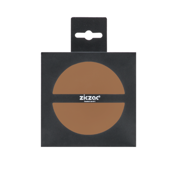 Glasonderzetters Togo - Indian Tan - Dia 10 cm (4 stuks)