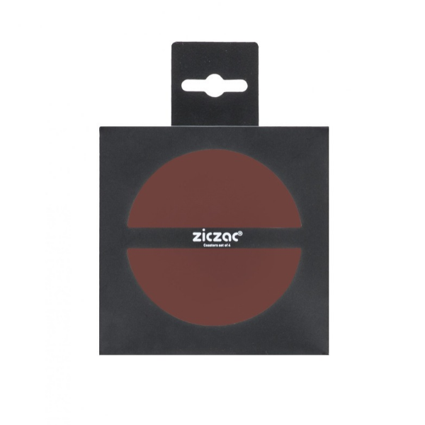 Glasonderzetters Togo - Red - Dia 10 cm (4 stuks)