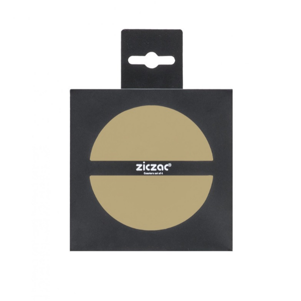 Glasonderzetters Togo - Sand - Dia 10 cm (4 stuks)