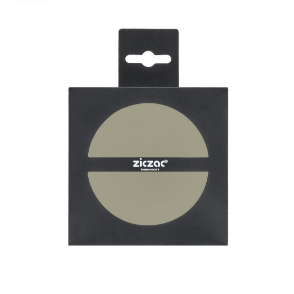 Glasonderzetters Togo - Taupe - Dia 10 cm (4 stuks)