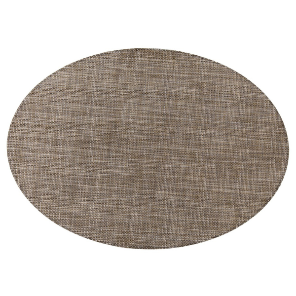 Placemat ZICZAC Purus Oval - Mocha - 33x45 cm