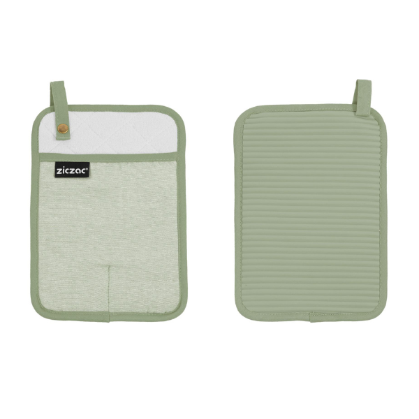 ZICZAC Pannenlap Silo - Green Tea - 18x25,5 cm (set van 2)